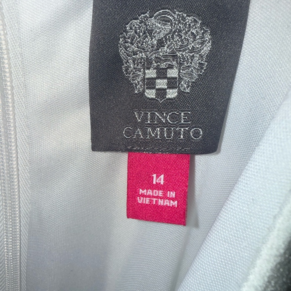 Vince Camuto Ivory Halter Bow Midi Dress - Picture 5 of 9
